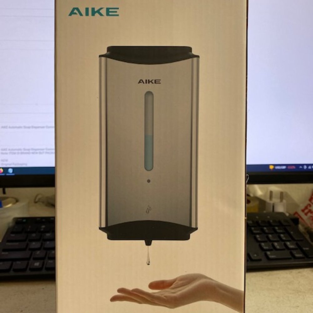 AIKE Automatic Soap Dispenser Commercial - Wall Mounted 1100 ml - Large Capacity